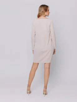 Mini dress in crepe
