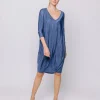 Mini dress in plissé