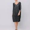 Mini dress in plissé