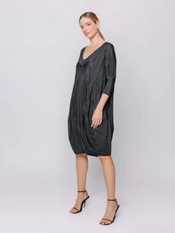 Mini dress in plissé