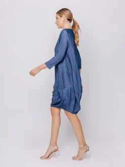 Mini dress in plissé