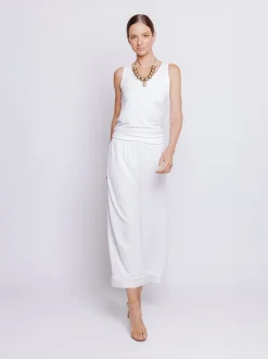 Pantalone cropped con fondo IRIDESCENTE