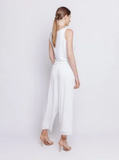 Pantalone cropped con fondo IRIDESCENTE