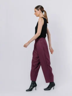 Pantalone gaucho pied-de-poule