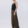 Pantalone in doppio strato di chiffon