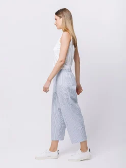 Pantalone in tessuto SEERSUCKER