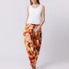 Pantalone morbido con stampa BOUQUET