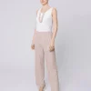 Pantalone morbido gessato stretch