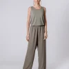 Pantalone morbido in doppio strato di chiffon