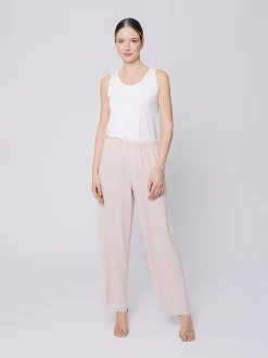 Pantalone morbido in doppio strato di chiffon
