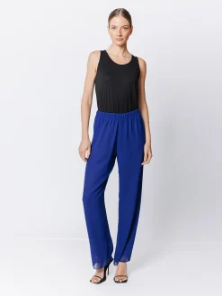 Pantalone morbido in doppio strato di chiffon