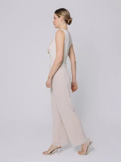 Pantalone morbido in doppio strato di chiffon