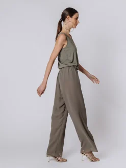 Pantalone morbido in doppio strato di chiffon