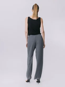 Pantalone morbido in doppio strato di chiffon