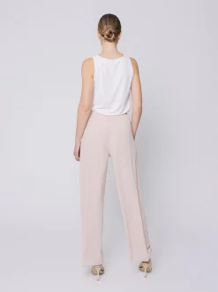 Pantalone morbido in doppio strato di chiffon