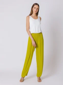 Pantalone morbido in doppio strato di chiffon