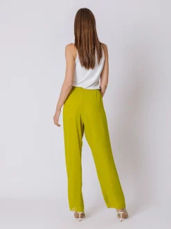 Pantalone morbido in doppio strato di chiffon