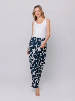 Pantaloni BLUE FOLIAGE