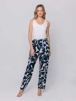 Pantaloni BLUE FOLIAGE