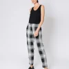 Pantaloni chino check sfumato