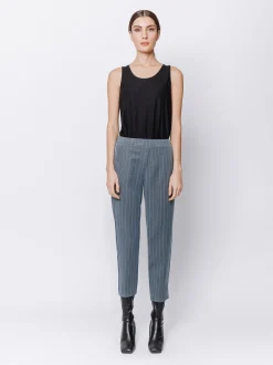 Pantaloni chino gessati