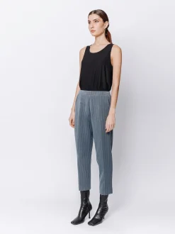 Pantaloni chino gessati