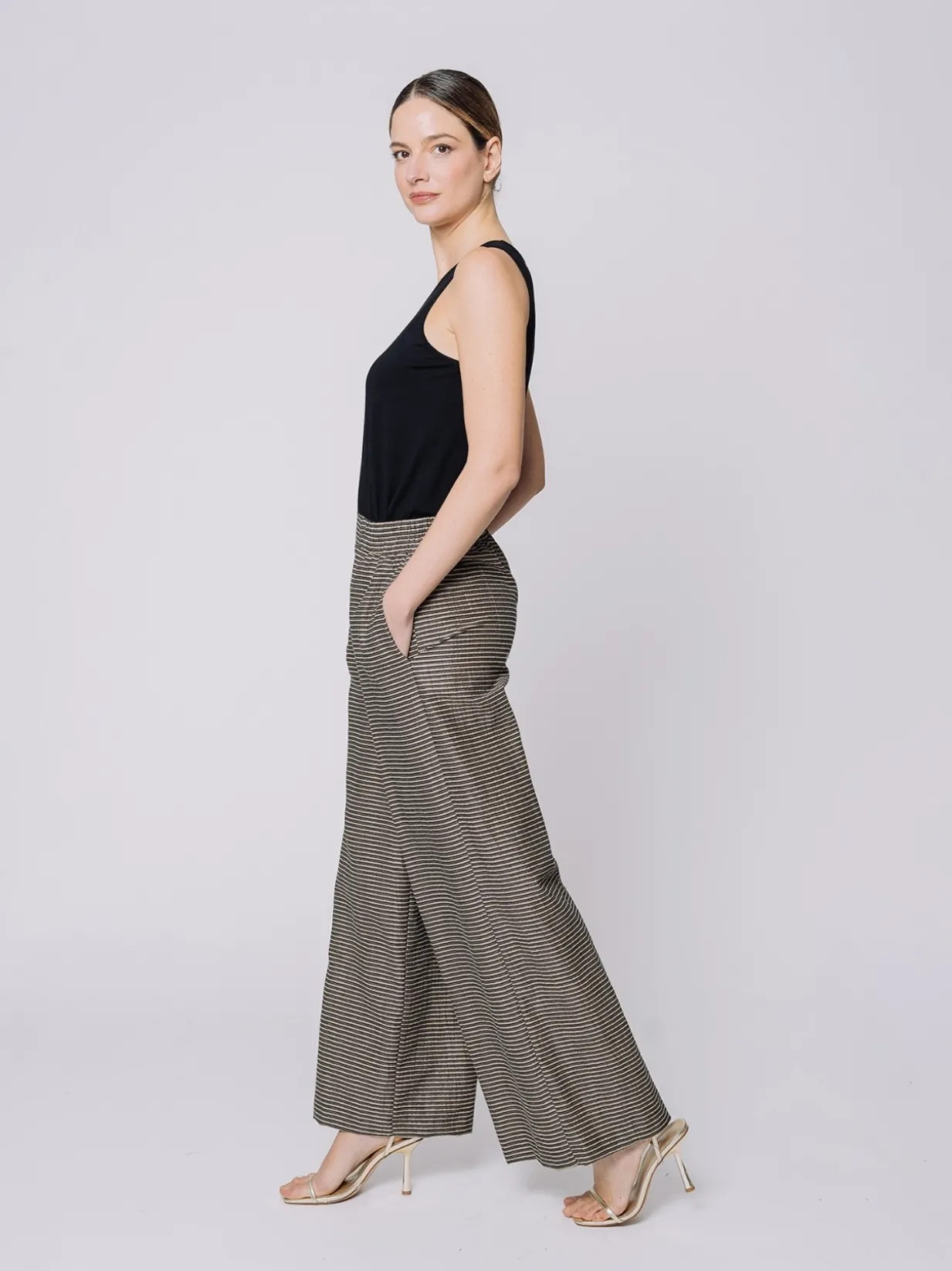Pantaloni clown Shiny Stripes