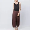 Pantaloni cropped in jersey con fondo Micro Animalier