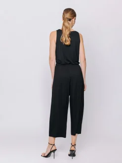 Pantaloni cropped in jersey