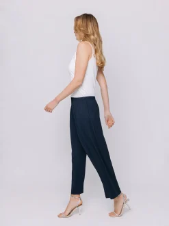 Pantaloni cropped in jersey