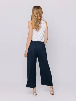 Pantaloni cropped in jersey