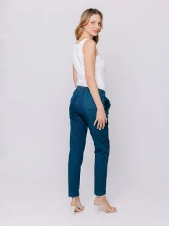 Pantaloni denin modello chino