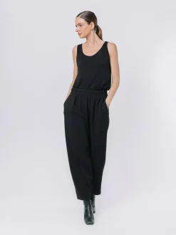 Pantaloni gaucho in crepe