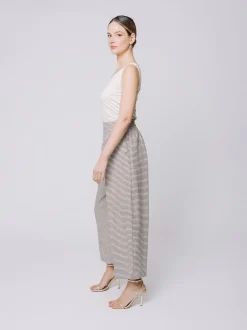 Pantaloni gaucho Shiny Stripes