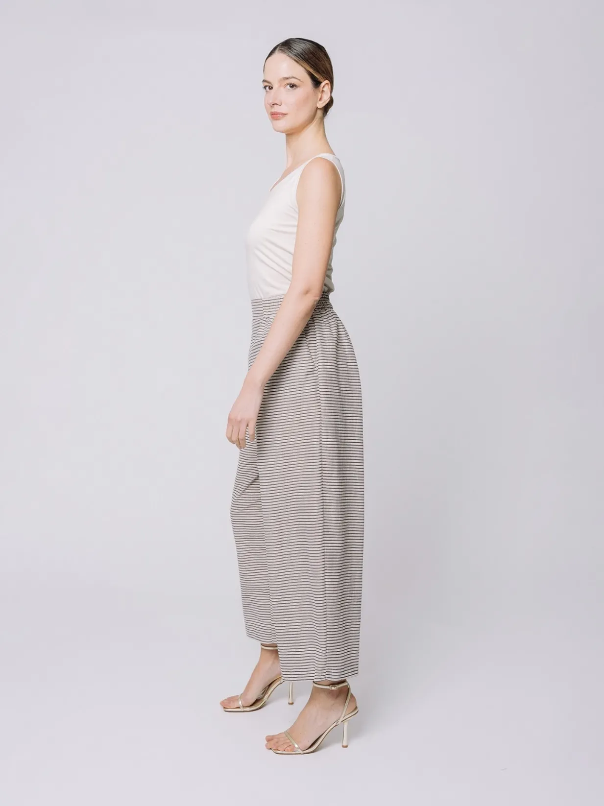 Pantaloni gaucho Shiny Stripes