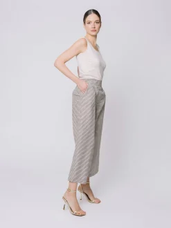 Pantaloni gaucho Shiny Stripes