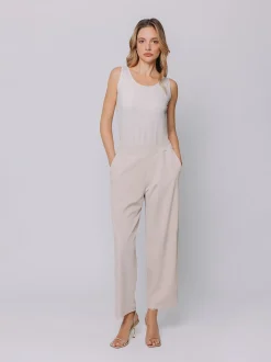 Pantaloni in crepe affusolati