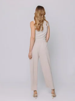 Pantaloni in crepe affusolati