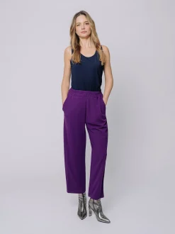 Pantaloni in crepe affusolati