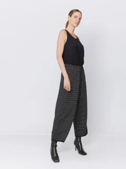 Pantaloni in maglia a righe