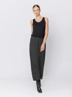 Pantaloni in maglia a righe