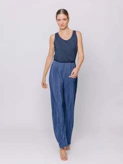 Pantaloni in plissé