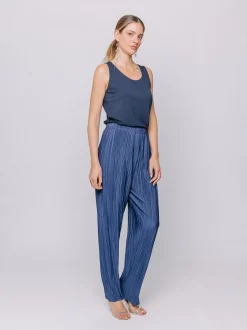 Pantaloni in plissé