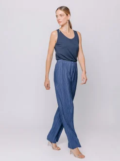 Pantaloni in plissé