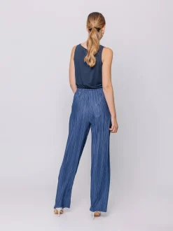 Pantaloni in plissé
