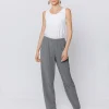 Pantaloni in tessuto goffrato