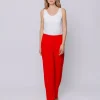 Pantaloni in tessuto goffrato