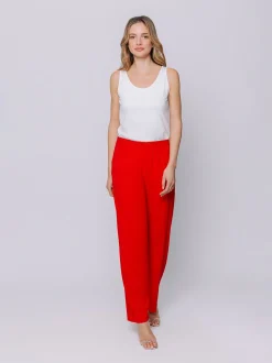 Pantaloni in tessuto goffrato