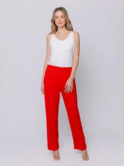 Pantaloni in tessuto goffrato