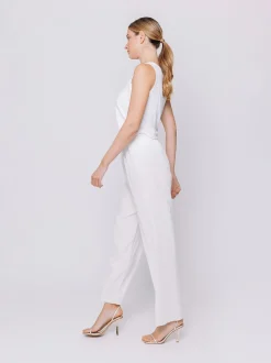 Pantaloni in tessuto goffrato